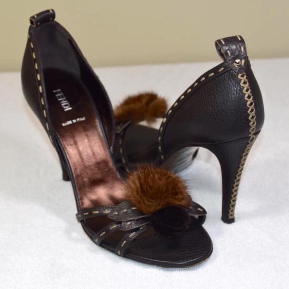 Elegant Black and Brown Heels